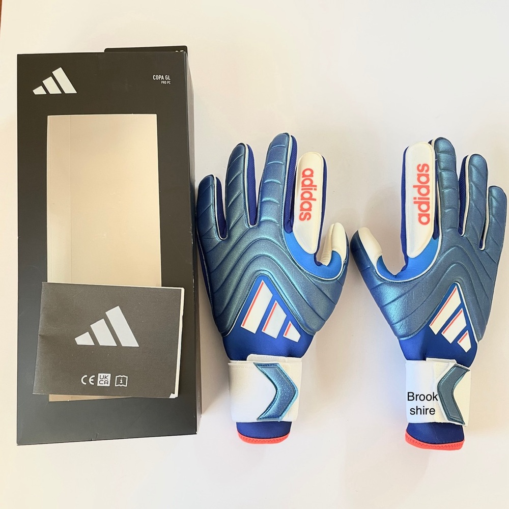 Adidas Copa GL Pro PC Goalkeeper Soccer Gloves Men's Size 9.5 IT7409 Lucid Blue